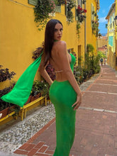 Vestido largo lila